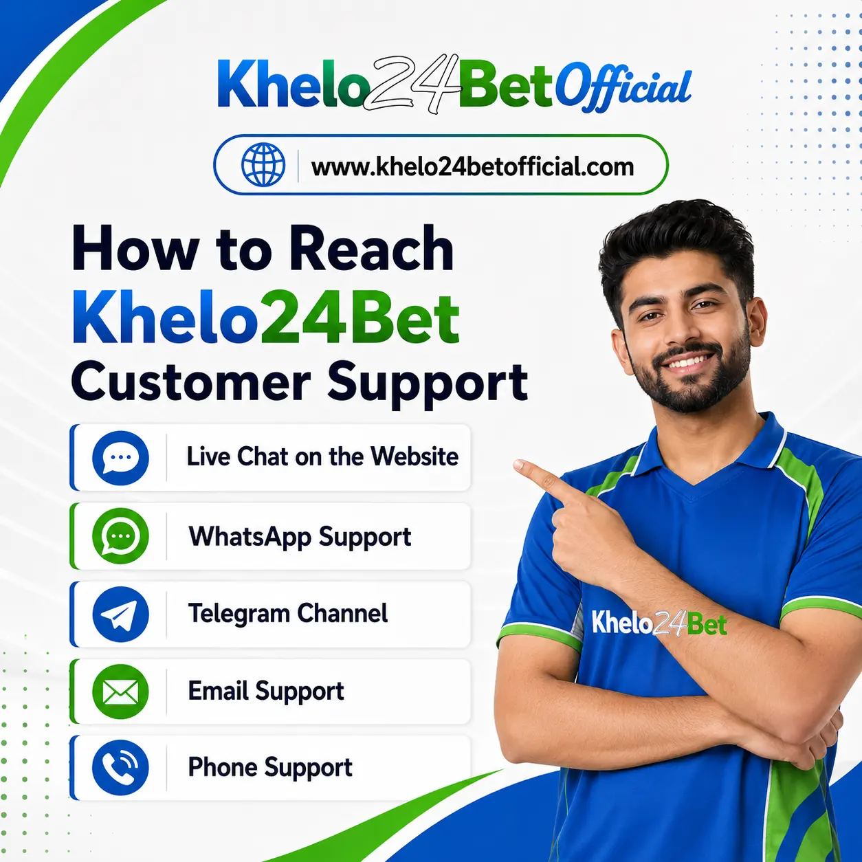 How to reach Khelo24Bet customer support