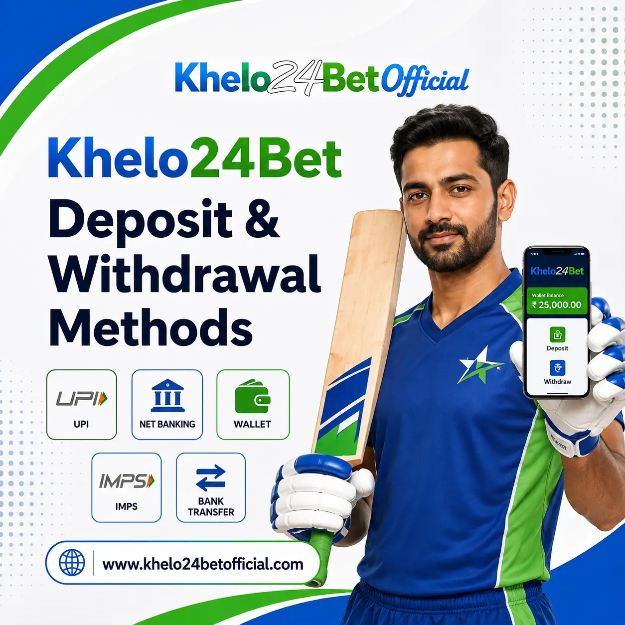 Khelo24Bet Deposit & Withdrawal Methods