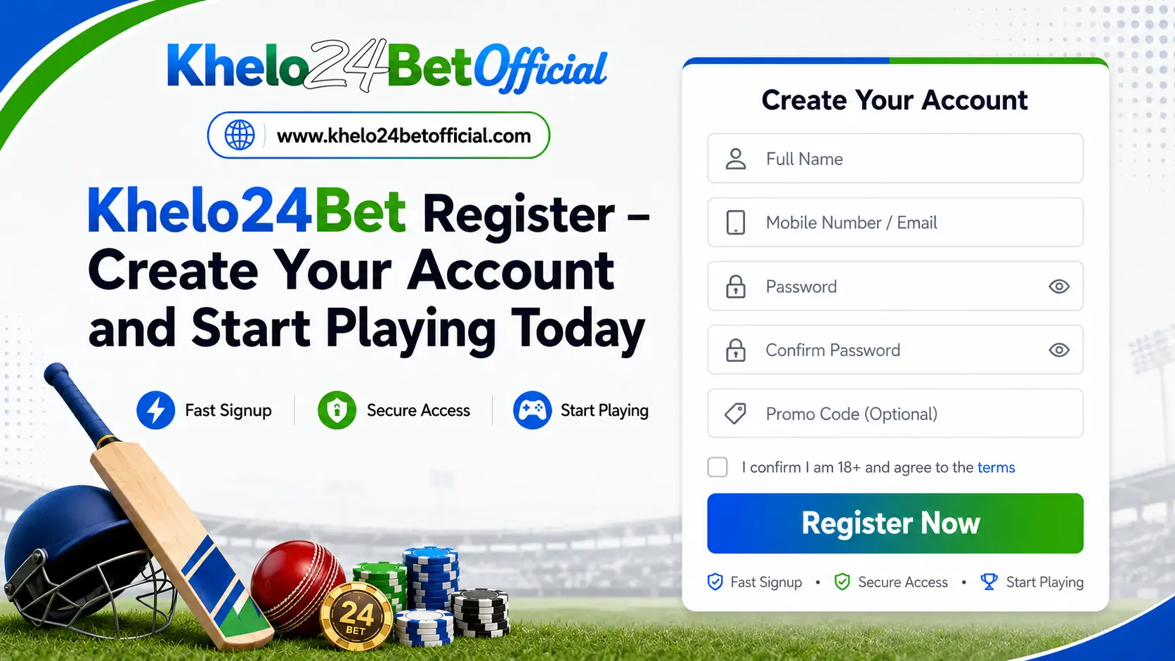Khelo24Bet Register – Create Your Account and Start Playing Today